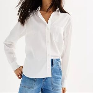 Women's Sonoma Oversized Boyfriend Shirt - XL Petite